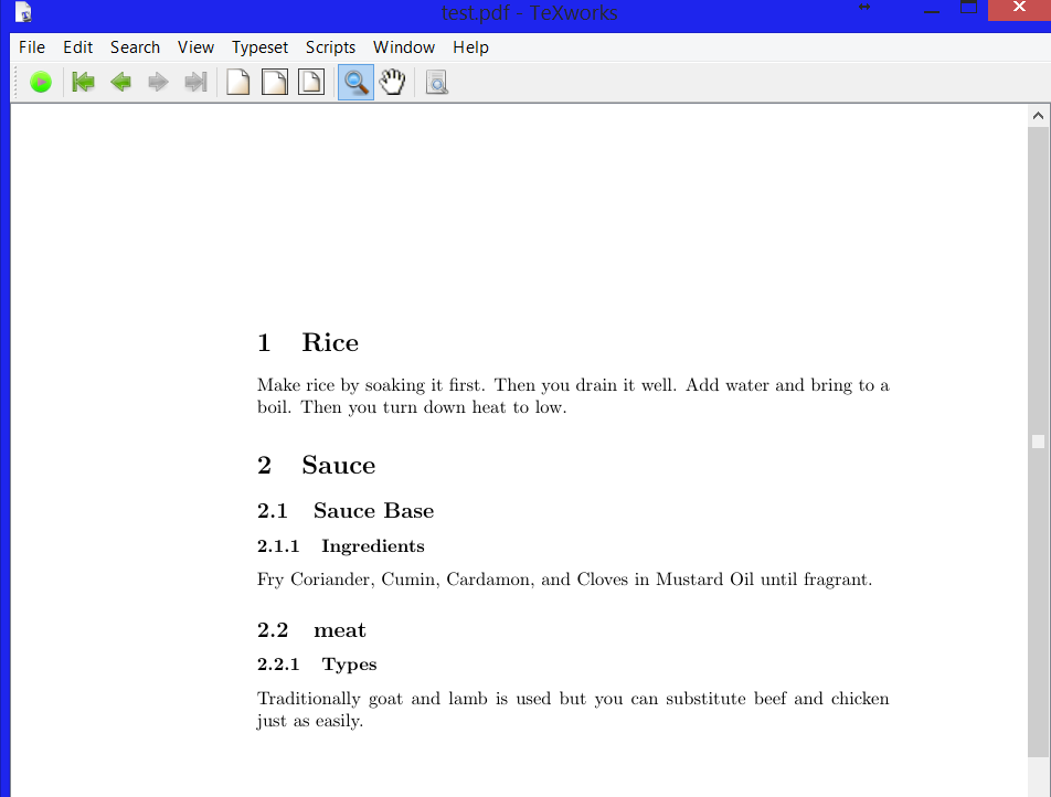 beginning latex : subsections